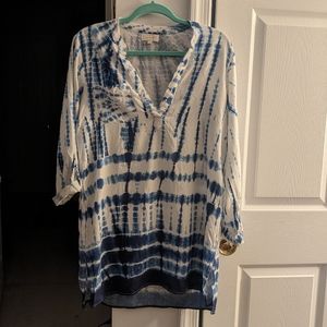 Blue Tie Dye Mudpie Dress or Cover Up